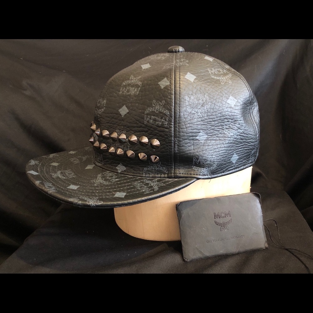 MCM Black Studded Hat (with tags)